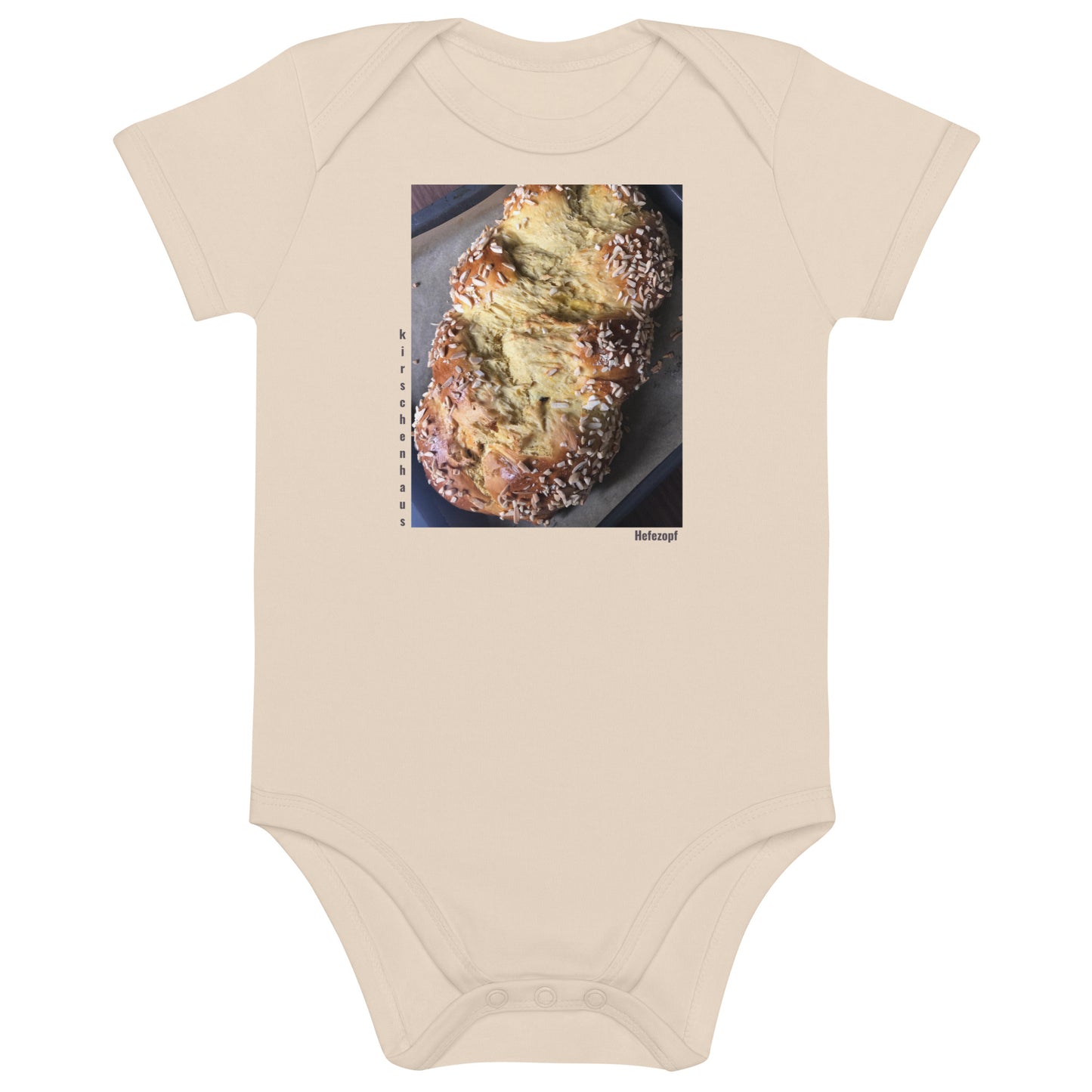yeast plait! Baby bodysuit, organic cotton